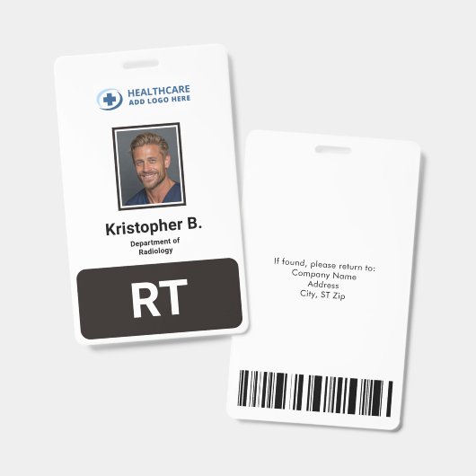 Große benutzerdefinierte Mitarbeiterfoto-ID für ei Ausweis (Vorder- & Rückseite)