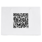 Große benutzerdefinierte Tasche mit QR-Code für Ma Geschenktüte (Vorderseite)