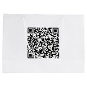 Große benutzerdefinierte Tasche mit QR-Code für Ma Geschenktüte (Rückseite)