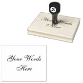 Große benutzerdefinierte Wörter mit elegantem Schr Gummistempel (Stempel)