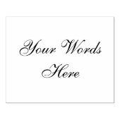 Große benutzerdefinierte Wörter mit elegantem Schr Gummistempel (Prägung)