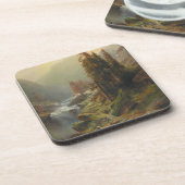 Große Berglandschaft - Albert Zimmermann Getränkeuntersetzer (Linke Seite)