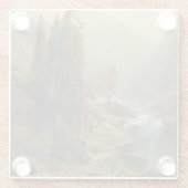 Große Berglandschaft - Albert Zimmermann Glasuntersetzer (Rückseite)