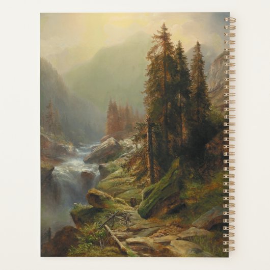 Große Berglandschaft - Albert Zimmermann Planer (Rückseite)