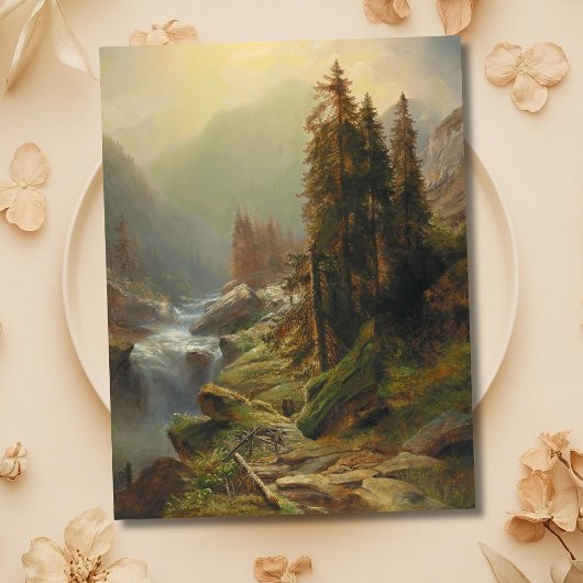 Große Berglandschaft - Albert Zimmermann Postkarte