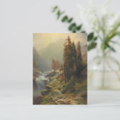 Große Berglandschaft - Albert Zimmermann Postkarte (Stehend Vorderseite)