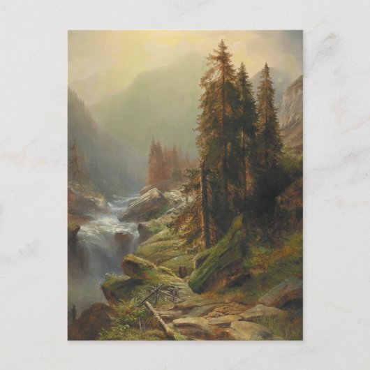 Große Berglandschaft - Albert Zimmermann Postkarte (Vorderseite)