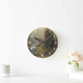 Große Berglandschaft - Albert Zimmermann Runde Wanduhr (Zuhause)