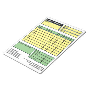 Große Berufliche Geschäftsrechnung/Quote Notizblock