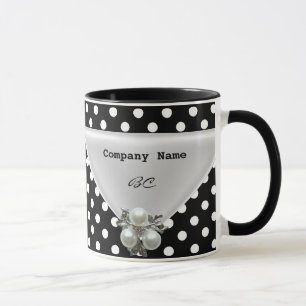 Große Bestellung Tasse Polka Dot Black Pearl