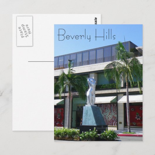 Große Beverly Hills Postcard! Postkarte (Vorne/Hinten)