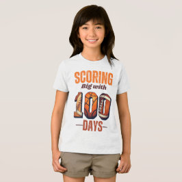 Große Bewertung mit 100 Schultagen | Sportthema Tri-Blend Shirt