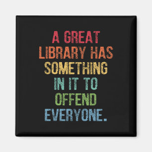 Große Bibliothek hat etwas, um alle zu beleidigen Magnet