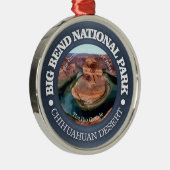 Große Biegungs-Nationalpark Silbernes Ornament (Rechts)