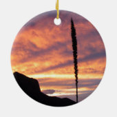 Große Biegungs-Nationalpark-Verzierung Keramik Ornament (Hinten)