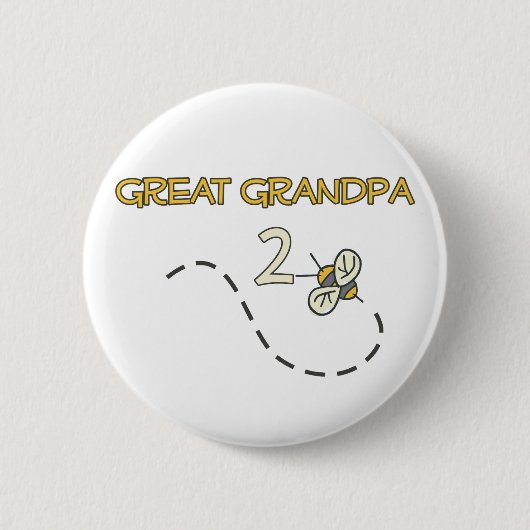 Große Biene des Großvater-2 Button (Vorderseite)