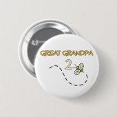 Große Biene des Großvater-2 Button (Vorne & Hinten)