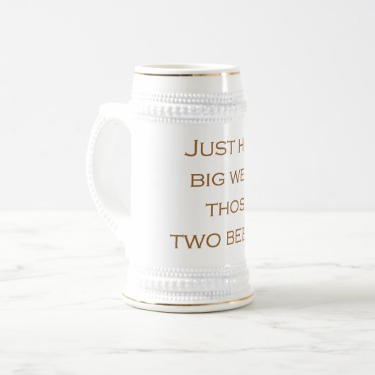 Große Biere Bierglas (Vorderseite Links)