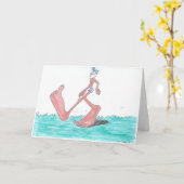 "Große" Bigfoot-Geburtstags-Karte Karte (Gelbe Blume)