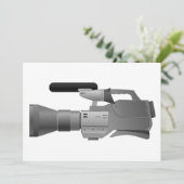 Große Bildkamera-Einladungen Einladung (Stehend Vorderseite)