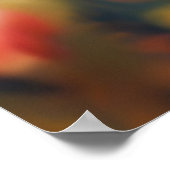 Große Bindung mit Raupen im Herbst Bush Poster (Ecke)