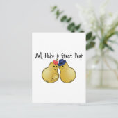 Große Birne Postkarte (Stehend Vorderseite)