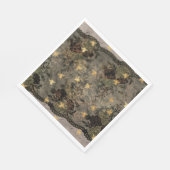 Große Black Lace Gold Bee Serviette (Ecke)