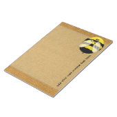 Große Blase Bee Großes benutzerdefiniertes Notepad Notizblock (angewinkelt)
