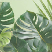 Große Blätter mit Textfläche Aufkleber (Vorderseite)