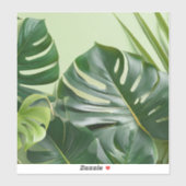 Große Blätter mit Textfläche Aufkleber (Blatt)