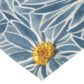 Große blau-gelbe Blumen Nahtloses Muster Tischdecke (Schrägansicht)