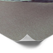 Große blau-weiße Mingvase Poster (Ecke)