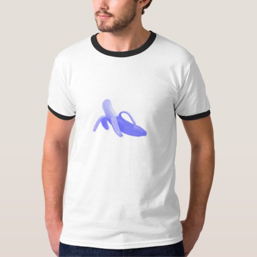 Große blaue Banane T-Shirt (Vorderseite)