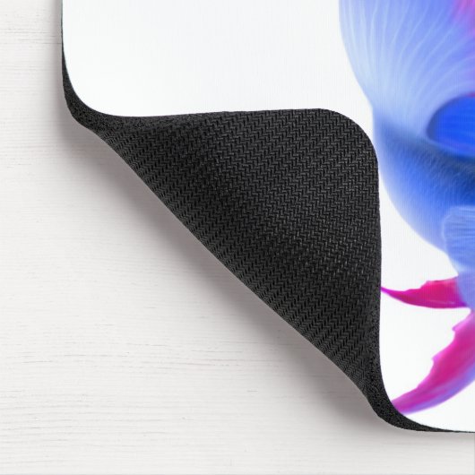 Große blaue Betta Fische Mousepad (Ecke)