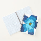 Große blaue Blume Notizblock (Innenseite)