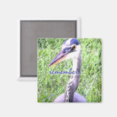 Große blaue Erinnerung Magnet (Vorderseite/Rückseite)