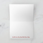 Große blaue Gruß-Karte Karte (Innenseite)