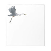 Große blaue Herde startet Notepad ab Notizblock (Vorderseite)