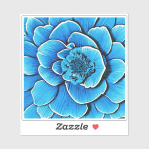 Große Blaue Kamelie Blossom Aufkleber