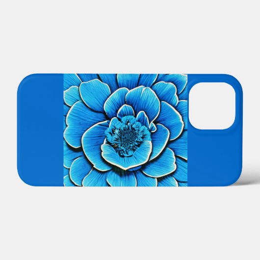 Große Blaue Kamelie Blossom Case-Mate iPhone Hülle (Rückseite (Horizontal))
