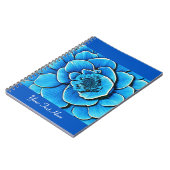 Große Blaue Kamelie Blossom Notizblock (Linke Seite)