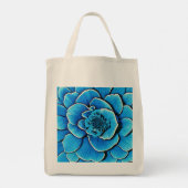 Große Blaue Kamelie Blossom Tragetasche (Rückseite)