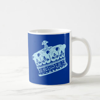Große blaue Kronen-oder Coronet-Produkte Kaffeetasse