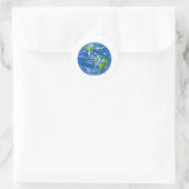 Große blaue Marmor der NASA Runder Aufkleber (Tasche)