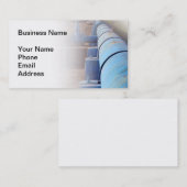 Große blaue Ölpipeline für Raffinerie Visitenkarte (Vorne/Hinten)