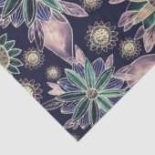 Große blaue Retro-Blume Seidenpapier (Ausschnitt)