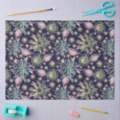 Große blaue Retro-Blume Seidenpapier (Basteln)