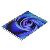 Große blaue Rose Notizblock (Linke Seite)