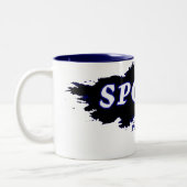 Große, blaue SPCTR Tasse (Links)