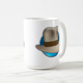 Große blaue Tasse das Logo der Fedora-Chroniken (VorderseiteRechts)